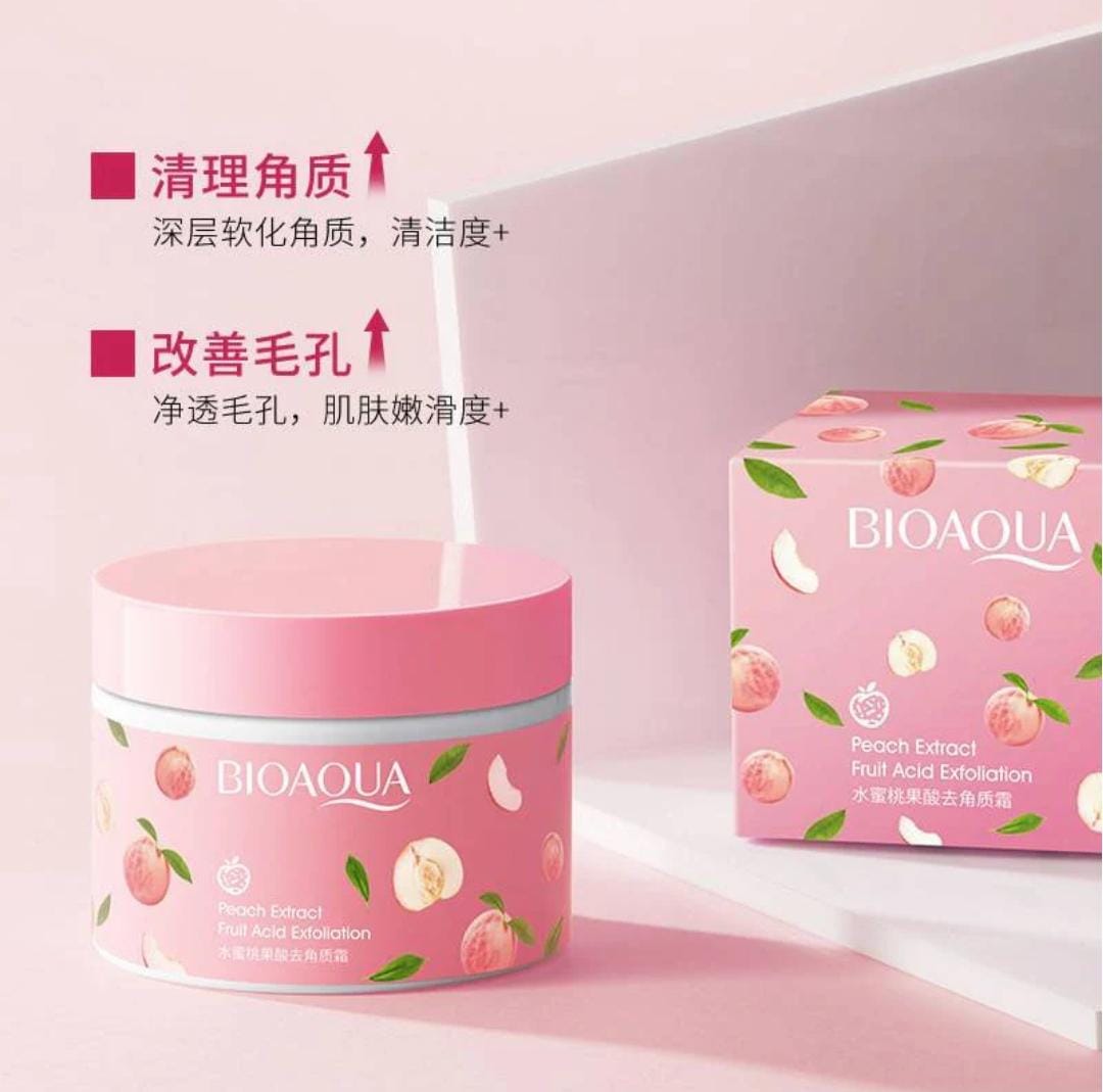 Bioaqua Peach Extract Fruit Acid Exfoliating Face Gel Cream – 140g