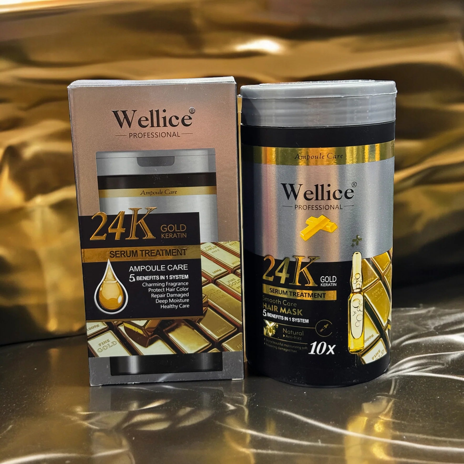 Wellice 24K Gold Hair Keratin Mask - 1000G