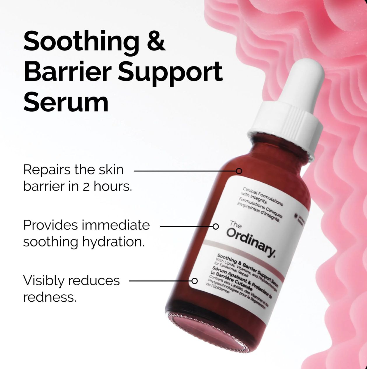 The ordinary Soothing & Barrier Support Pink Serum